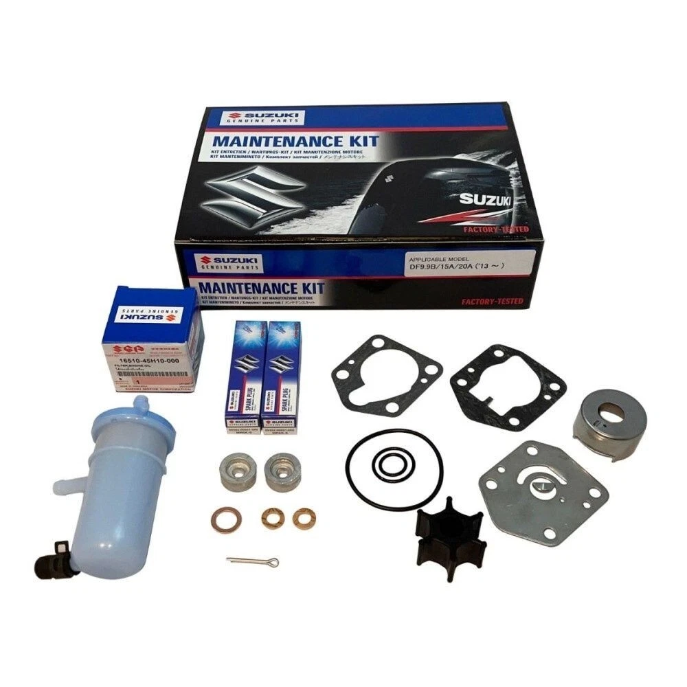 KIT TAGLIANDO MANUTENZIONE SUZUKI 9.9B/15A/20A DA ANNO 2013 IN POI 17400-89812 - immagine 2